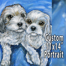 Load image into Gallery viewer, Custom Pet Portrait / 11x14 Canvas