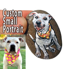 Load image into Gallery viewer, Custom Pet Portrait Stone / Small