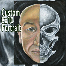 Load image into Gallery viewer, Custom Skull Portrait / 8x10 Canvas