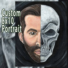 Load image into Gallery viewer, Custom Skull Portrait / 8x10 Canvas