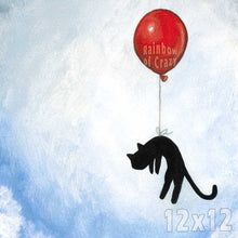 Load image into Gallery viewer, Balloon Black Cat / Art Print
