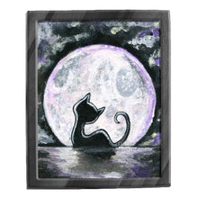 Load image into Gallery viewer, Black Cat Full Moon / Art Print
