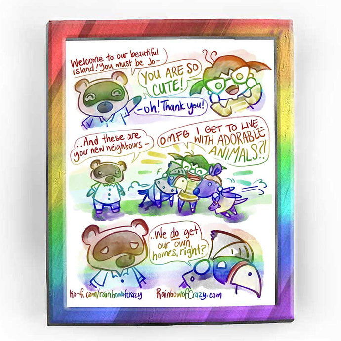 Rainbowofcrazy web comic. / Tom Nook, a raccoon: 