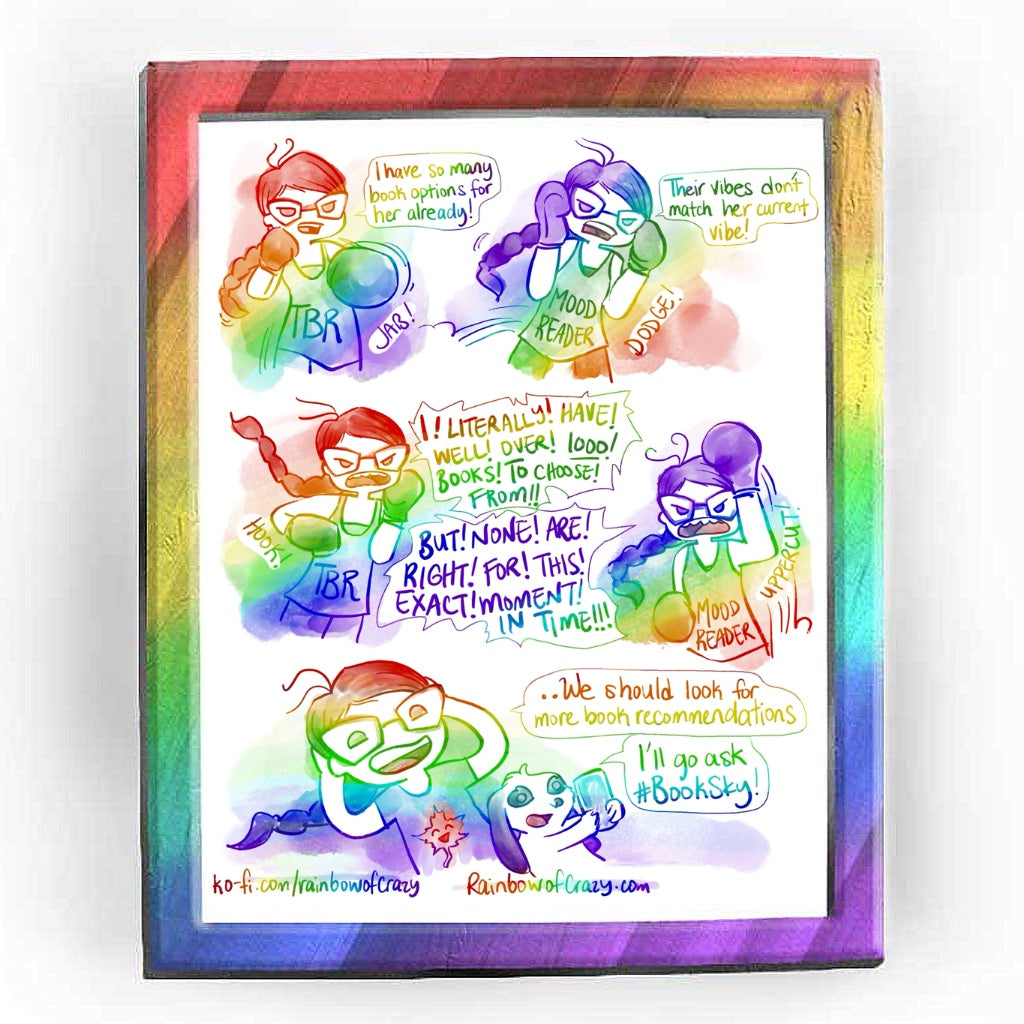 Rainbowofcrazy web comic. / Jo, her shirt labelled 