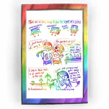 Load image into Gallery viewer,  
Rainbowofcrazy web comic. There are so many ways to plan the layout of a garden. Spreadsheets! (a smiling spreadsheet with hands, feet, and glasses.) Drawings! (a smiling drawing on paper holding a pencil.) Plant apps! (smiling phone character with the app shop on their screen.) / I just kind of.. wing it. Jo, hands on hips, smiling: &quot;Ah, garden&#39;s all full - WAIT, I STILL HAVE SO MUCH MORE TO PLANT?!&quot; Jo swivels to look at a table full of potted plants. / I like to think that it all works out in the end. 
