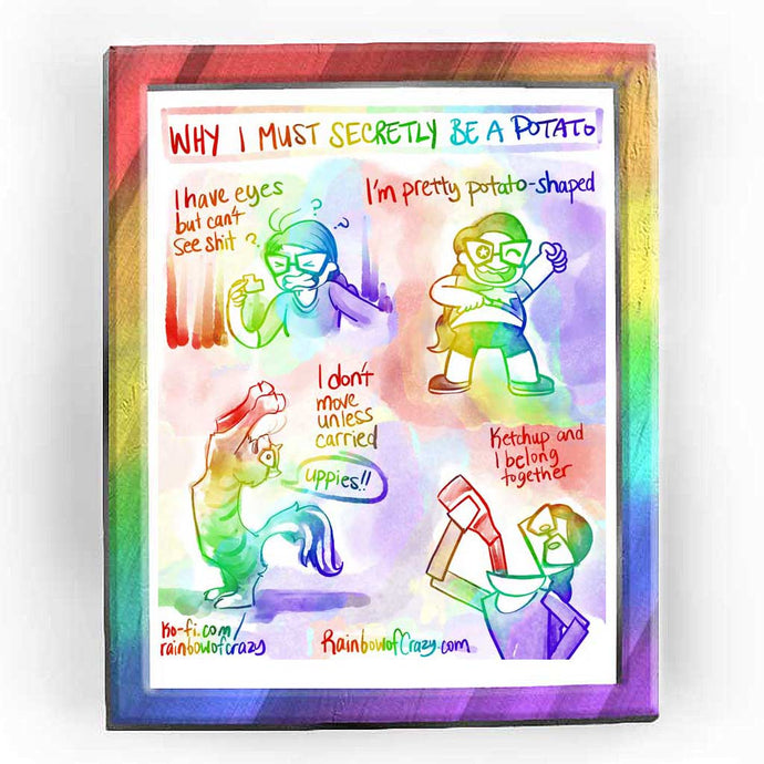 Rainbowofcrazy web comic. Title: 