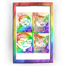Load image into Gallery viewer, Rainbowofcrazy web comic. / [this comic is in the format of the Anakin and Padme &quot;For the better, right?&quot; meme] Jo: &quot;I&#39;m an expert at adding books to my TBR.&quot; / Cat: &quot;And reading all the books in your TBR, right?&quot; / Jo gazes in silence. / Cat: &quot;... and reading all the books in your TBR, right?&quot; / ko-fi.com/rainbowofcrazy / Rainbowofcrazy.com
