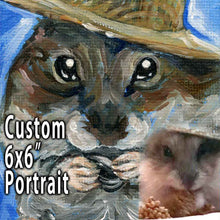 Load image into Gallery viewer, Custom Pet Portrait / 6x6 Canvas Board
