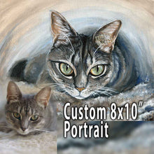 Load image into Gallery viewer, Custom Pet Portrait / 8x10 Canvas
