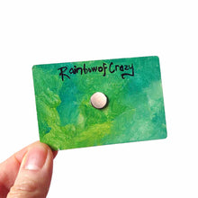 Load image into Gallery viewer, back of the pig dishwasher magnet, signed with RainbowofCrazy
