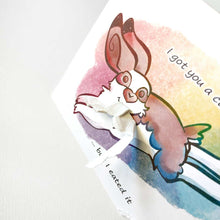 Load image into Gallery viewer, Hungry English Spot Rabbit - Greeting Card
