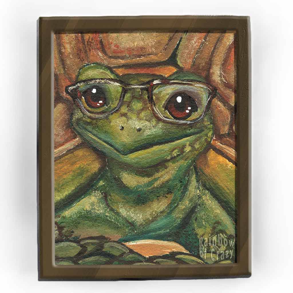 Nerdy Tortoise / Art Print