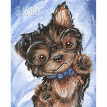 Load image into Gallery viewer, Nerdy Yorkshire Terrier / Art Print
