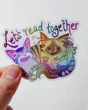 Load and play video in Gallery viewer, Book Lover Sticker Bundle - Choose Your Own Cat &amp; Rabbit Stickers
