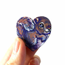 Load image into Gallery viewer, a lightweight wood heart, hand painted with a portrait of a squirrel, available as a keepsake or pendant necklace
