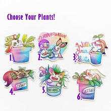 Load image into Gallery viewer, Plant Lover Sticker Bundle - Choose Your Own Cat &amp; Rabbit Stickers
