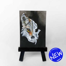 Load image into Gallery viewer, Wolf Skull / ACEO Painting
