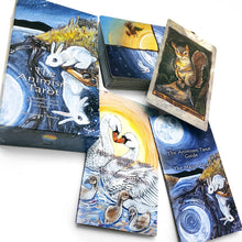 Load image into Gallery viewer, Animism Tarot is an animal based tarot deck that includes two guide booklets
