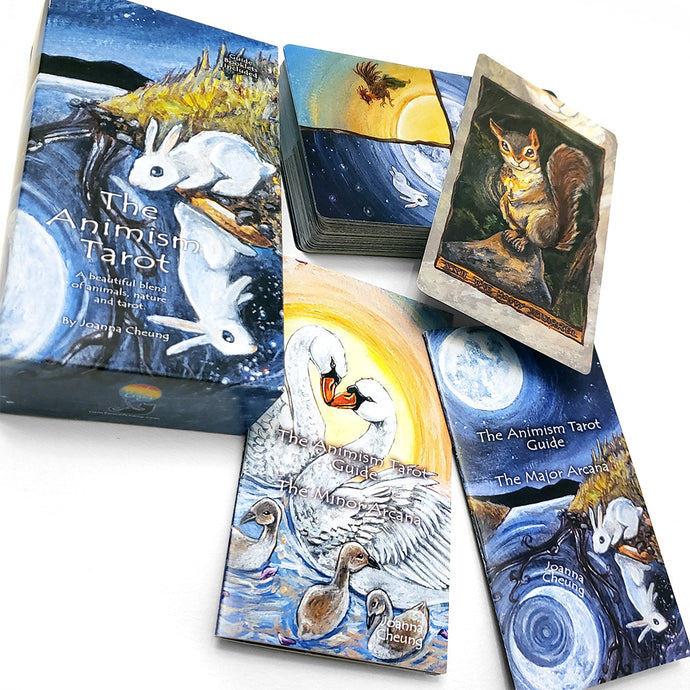 Animism Tarot is an animal based tarot deck that includes two guide booklets