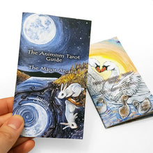 Load image into Gallery viewer, Two Animism Tarot guide booklets, covering the Major Arcana, and Minor Arcana.
