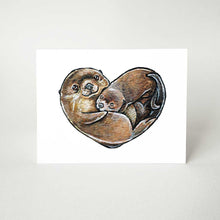 Load image into Gallery viewer, Otters Love / Greeting Card
