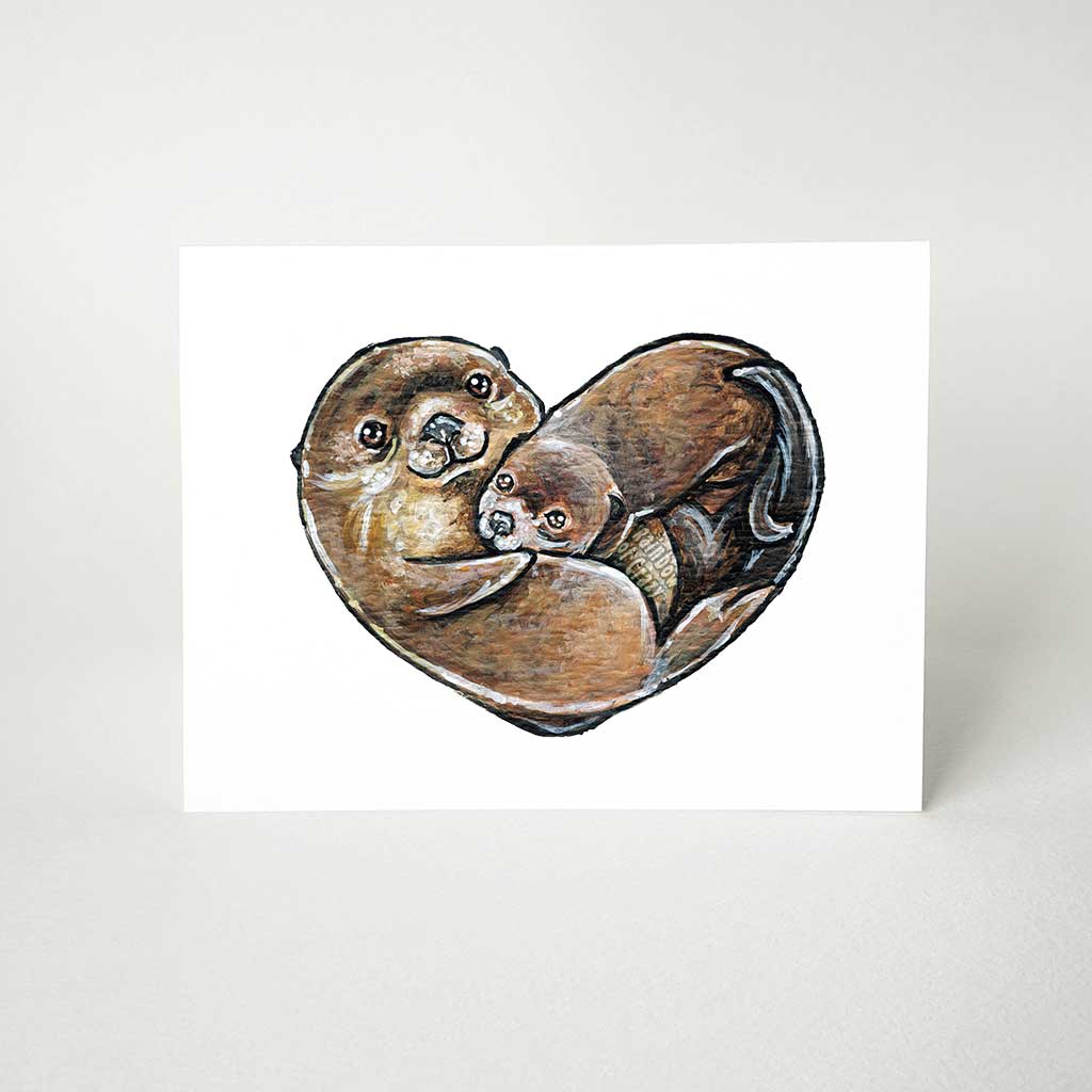 Otters Love / Greeting Card