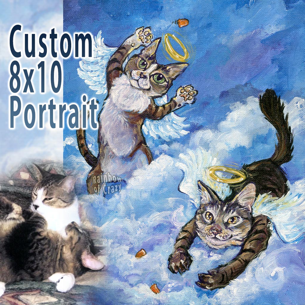 Custom Pet Portrait / 8x10 Canvas
