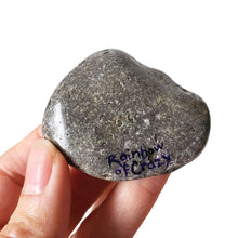 Load image into Gallery viewer, The back of a stone, signed with &quot;Rainbow of Crazy&quot;

