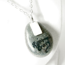 Load image into Gallery viewer, Black Cat Sunrise / Rock Art / Necklace

