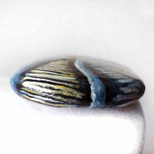 Load image into Gallery viewer, rock art portrait of a smiling blue whale
