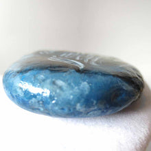 Load image into Gallery viewer, rock art portrait of a smiling blue whale
