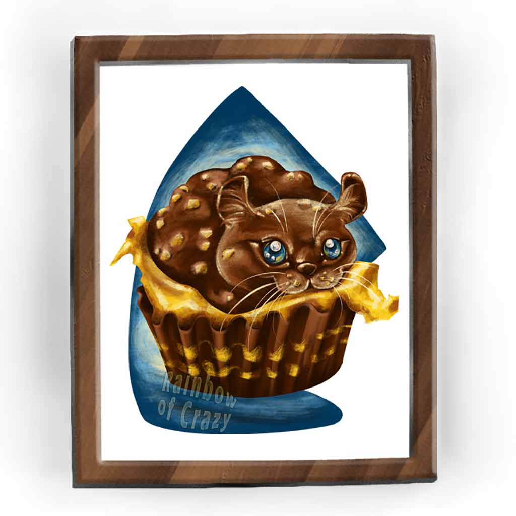 Chocolate Cat / Art Print