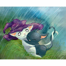 Load image into Gallery viewer, Rain Cats / Art Print
