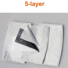 Load image into Gallery viewer, PM2.5 filters includes 5 layers of protection from dust or pollution
