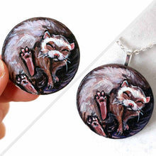 Load image into Gallery viewer, Ferret / Wood Art / Necklace
