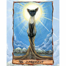 Load image into Gallery viewer, Judgement Art Print / Siamese Cat / Animism Tarot
