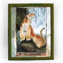 Load image into Gallery viewer, The Empress / Golden Tiger Art Print / Animism Tarot
