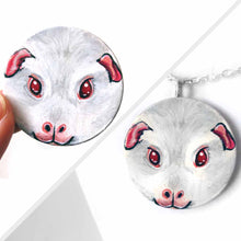 Load image into Gallery viewer, Guinea Pig / Wood Art / Magnet / Necklace
